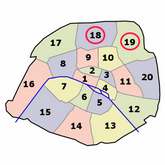 Paris 18 et 19ème arrondissement